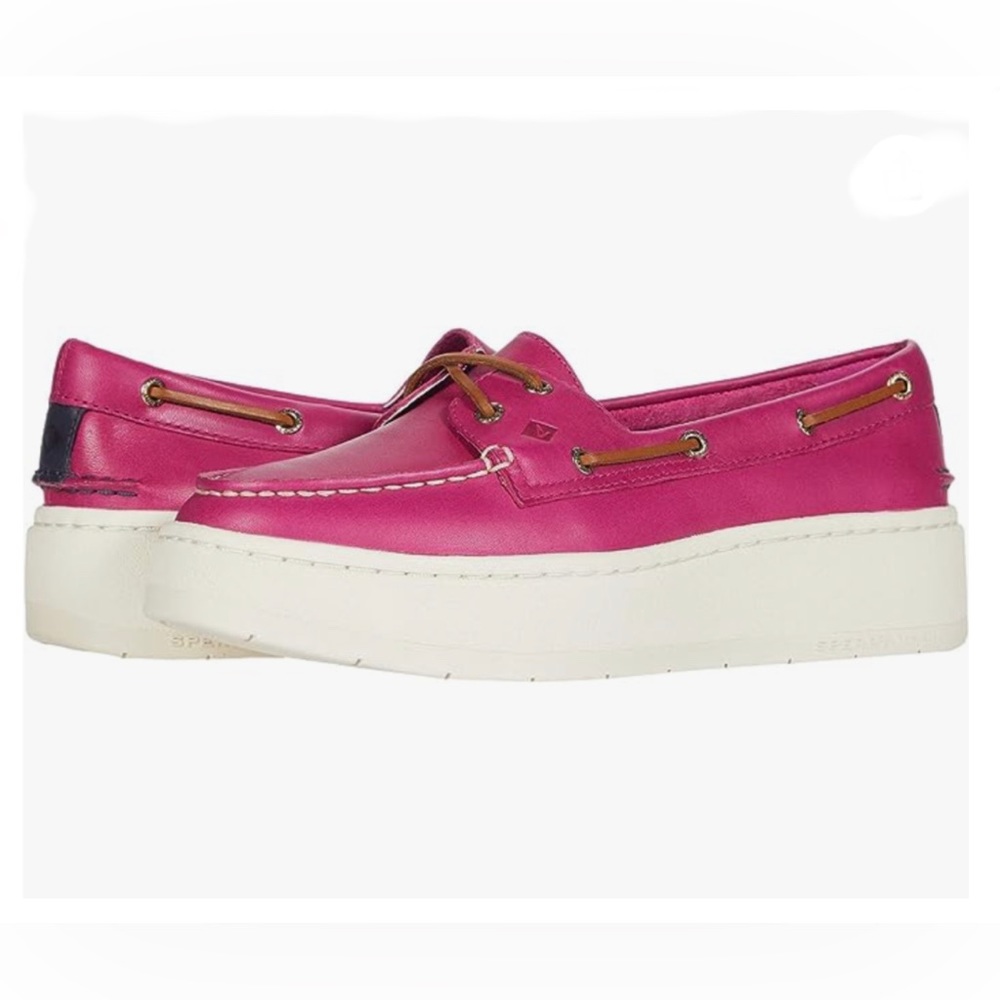 NWOT- RARE Sperry ‘Authentic Original’ Leather Platform Boat Shoe